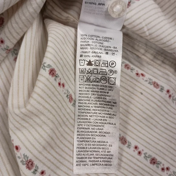 Levi's Pearl Snap Standard Fit Red Roses Men's Shirt XL - Picture 11 of 13